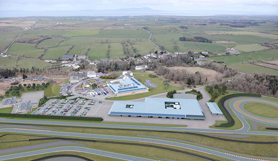 Aerial photograph of M-Sport Evaluation Centre