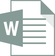 Microsoft word icon