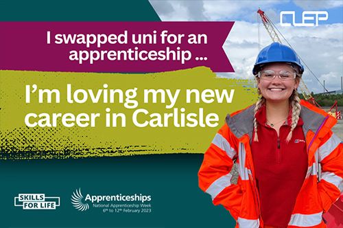“I swapped uni for an apprenticeship... now I’m loving my new career in Carlisle” – National Apprenticeship Week: Amelia’s Story