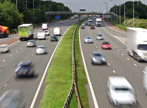 Photo of the M6 Motorway in motion