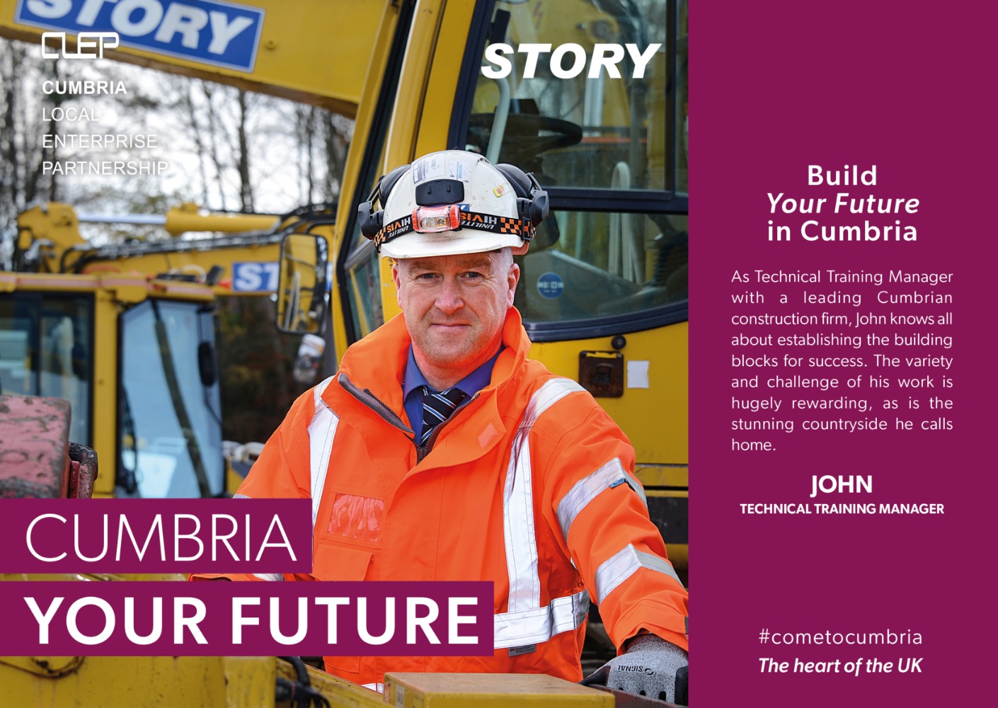 Build Your Future In Cumbria: As Technical Training Manager with a leading Cumbria construction firm, John knows all about establishing the building blocks for success. The variety and challenge of his work is hugely rewarding, as is the stunning countryside he calls home. (Photo: John, technical training manager).